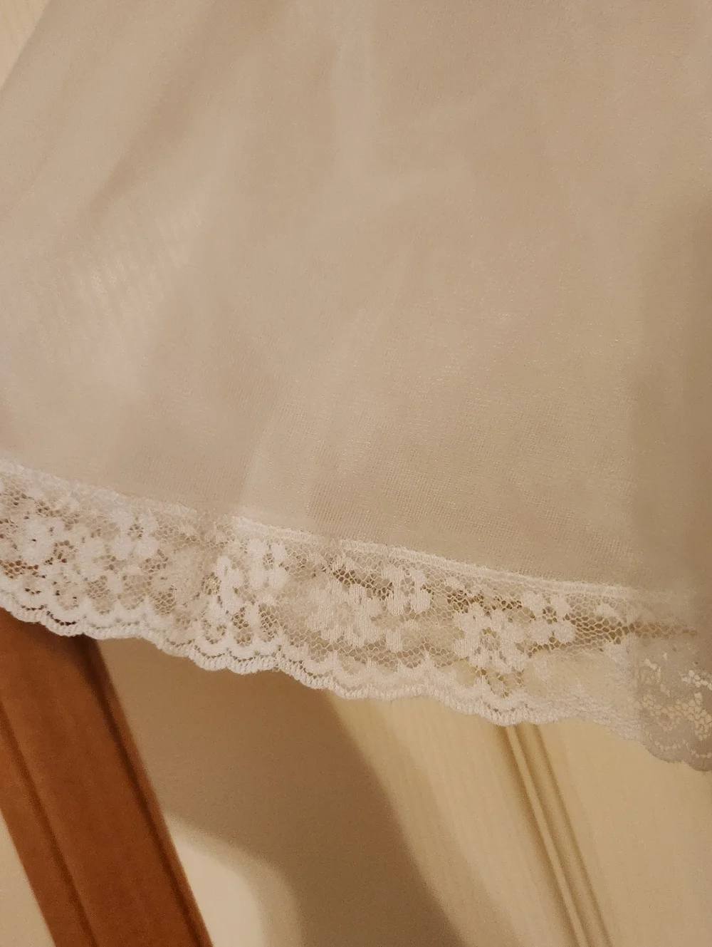 NWT Vintage Dreamaway Size M Sheer Lacy Open Front Pink Drawstring Robe Lingerie - Picture 2 of 8